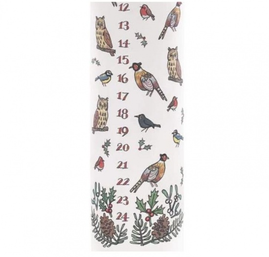 Alison Gardiner Winter Birds Advent Candle (non-fragranced)